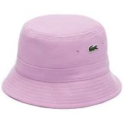 Casquette Lacoste BOB EN PIQUÉ DE COTON BIOLOGIQUE UNI ROSE BONBON