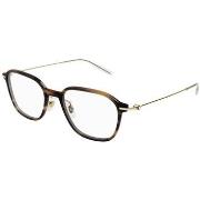 Lunettes de soleil Montblanc MB0207O Cadres Optiques, Havana, 52 mm