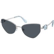 Lunettes de soleil Swarovski SK7003 Lunettes de soleil, Argent/Gris fo...