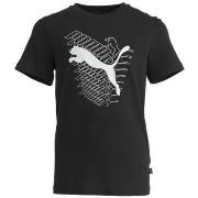 T-shirt enfant Puma TEE SHIRT - Noir - 128