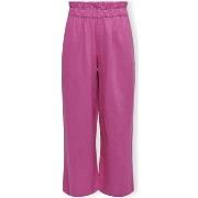 Pantalon Only Solvi-Caro Linen Trousers - Raspberry Rose