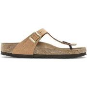 Tongs Birkenstock PANTOUFLE GIZEH EARTHY VEGAN PECAN