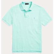 T-shirt Ralph Lauren Polo ajusté vert en coton piqué