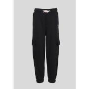 Jeans enfant Kaporal - Pantalon de jogging junior - noir