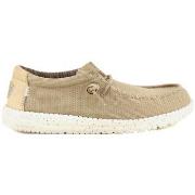 Baskets Dude Chaussures homme Beiges - WALLY SPORT MESH TAN/WHITE