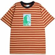 T-shirt Rave Giallo stripped tee