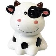 statuettes et figurines Faye Petite tirelire vache en céramique 12 cm