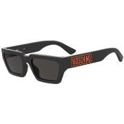 Lunettes de soleil Moschino MOS166/S Lunettes de soleil, Noir mat/Fumé...