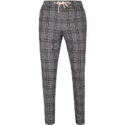 Pantalon Suitable Chino A Carreaux Gris Foncé