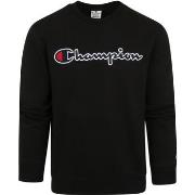 Sweat-shirt Champion Sweater Script Logo Noir