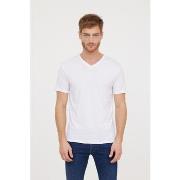 T-shirt Lee Cooper T-Shirt AJESSY Blanc