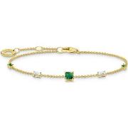 Bracelets Thomas Sabo Bracelet argent doré oxydes verts/blancs