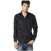 Chemise Joe Retro CHEMISE HOMME Manches Longues SELYA Noir