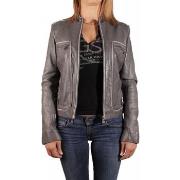 Manteau Redskins Blouson en cuir femme PRERIM Gris