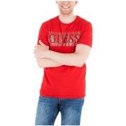 Polo Guess T-Shirt Homme M83I04 FOIL BAND Rouge (rft)