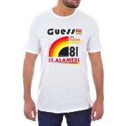 Polo Guess T-shirt Homme SURFER M92I51 Blanc