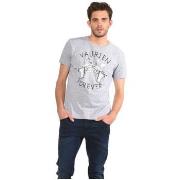 Polo Kaporal T-Shirt Homme David Gris Mélangé