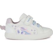 Baskets basses enfant Geox gisli sneakers white pink