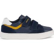 Baskets basses enfant Geox nashik sneakers navy yellow