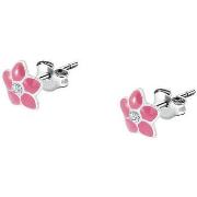 Boucles oreilles Cleor Boucles d'oreilles en argent 925/1000 et crista...