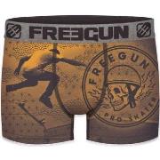 Boxers Freegun Boxer Homme Microfibre SKA2 Orange Gris