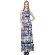 Robe Desigual Robe Longue Serpens Bleu 72V2WE4