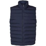 Doudounes Selected Barry Quilted Gilet Sky Captain
