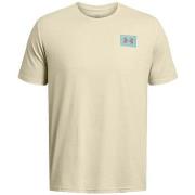 T-shirt Under Armour T-SHIRT MANCHES COURTES BEIGE LOGO SUR LA POITR