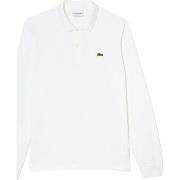 Polo Lacoste Polo Classic Fit Long sleeve Homme White