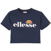 T-shirt enfant Ellesse Tee shirt fille Croc top bleu marine NICKY S4E0...