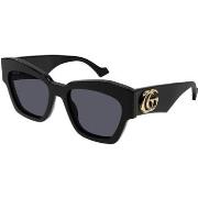 Lunettes de soleil Gucci GG1422S Lunettes de soleil, Noir/Gris, 55 mm