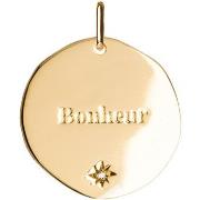 Pendentifs Saunier Pendentif Amourette "Bonheur" doré