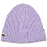 Bonnet Lacoste BONNET COTELÉ EN LAINE UNI VIOLET