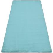 Tapis Rugsx Tapis BUNNY aqua bleu IMITATION DE FOURRURE 120x170 cm