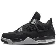 Baskets Nike Air Jordan 4 Black Canvas