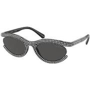 Lunettes de soleil Swarovski SK6006 Lunettes de soleil, Noir/Gris, 54 ...