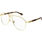 Lunettes de soleil Gucci GG1220S Lunettes de soleil, Or/Transparent, 5...