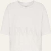 T-shirt EAX T-shirt court femme AX en coton mélangé flammé