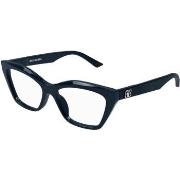 Lunettes de soleil Balenciaga BB0342O Cadres Optiques, Bleu/Transparen...