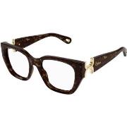 Lunettes de soleil Chloe CH0238O Cadres Optiques, Havana/Transparent, ...