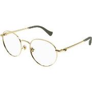 Lunettes de soleil Gucci GG1594O Cadres Optiques, Or/Transparent, 52 m...