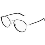 Lunettes de soleil Montblanc MB0342OA Cadres Optiques, Argent/Transpar...