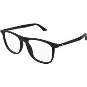 Lunettes de soleil Montblanc MB0332O Cadres Optiques, Noir/Transparent...