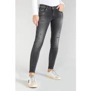 Jeans Le Temps des Cerises Jeans pulp slim geos 7/8ème destroy noir