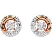 Boucles oreilles Swarovski Clous d'oreilles Dextera rosés