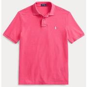 T-shirt Ralph Lauren Polo cintré rose en coton piqué