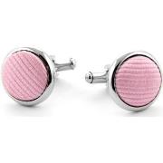 Boutons de manchettes Suitable Boutons de Manchette en Soie Rose F03