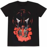 T-shirt Deadpool Smoking