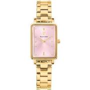 Montre Pierre Lannier ARIANE Cadran Rose Bracelet Acier Doré