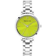 Montre Pierre Lannier CHOUQUETTE Cadran Vert Bracelet Acier Argenté